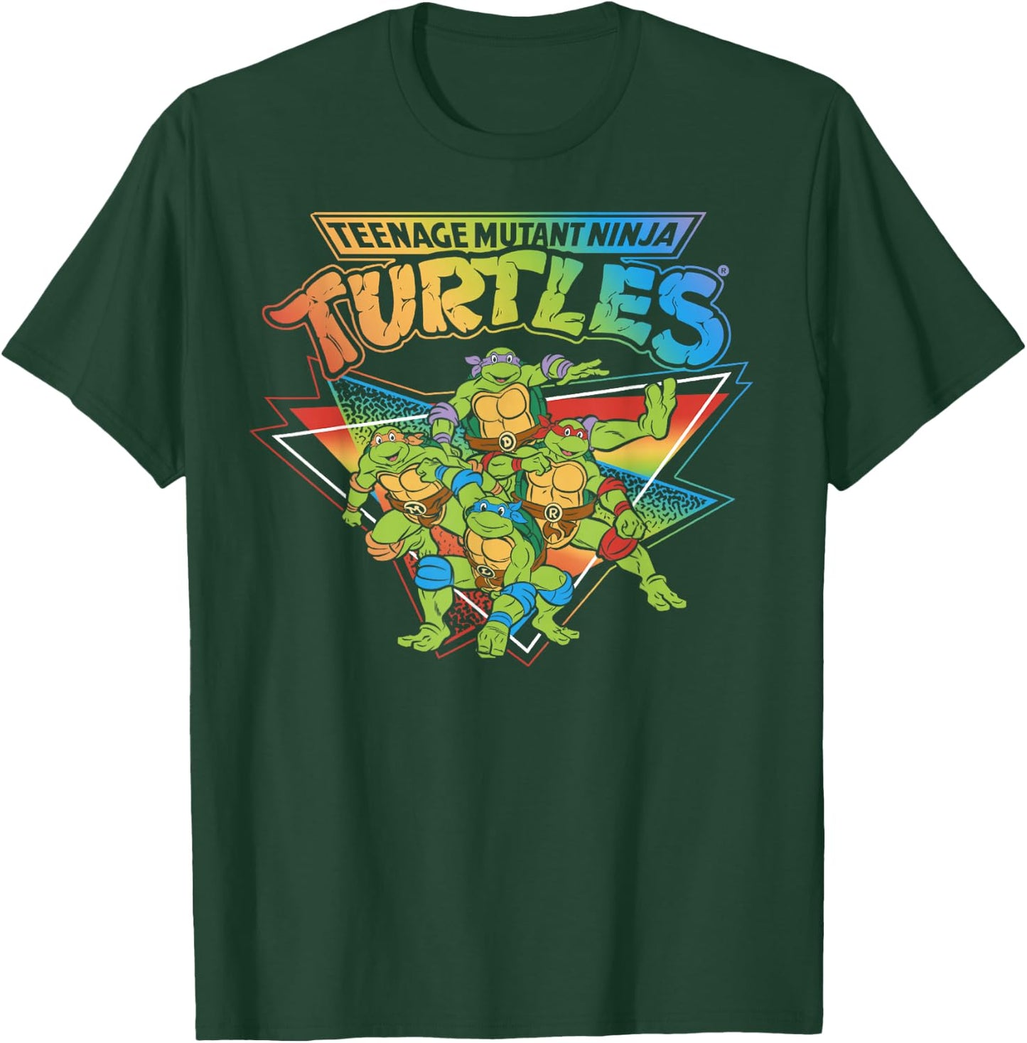 Teenage Mutant Ninja Turtles Pride Rainbow Gradient Small T-Shirt - T-Shirt | Forest
