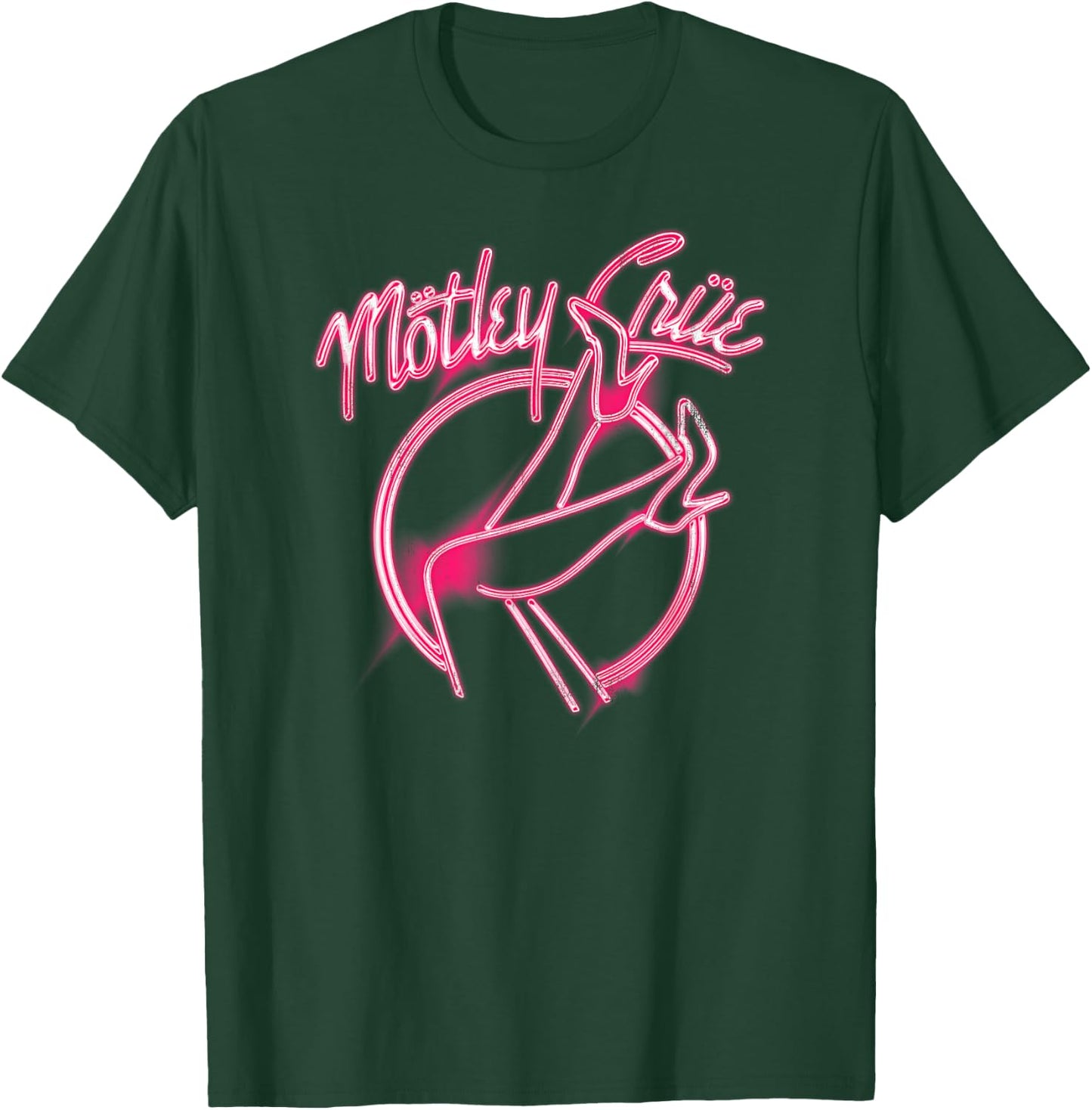 Mötley Crüe – Girls Girls Girls Pink Neon Heels T-Shirt - T-Shirt | Forest