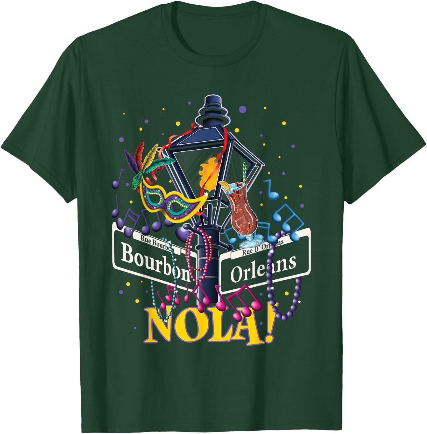 NOLA New Orleans Girls Trip 2026 Weekend Getaway Mardi Gras T-Shirt - T-Shirt | Forest
