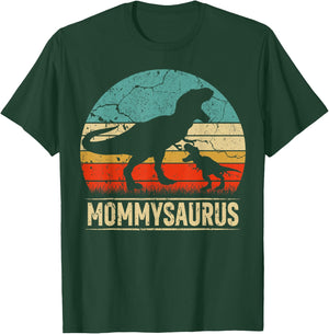 Mommysaurus T Rex Dinosaur Mommy Saurus Family Matching T-Shirt - T-Shirt | Forest
