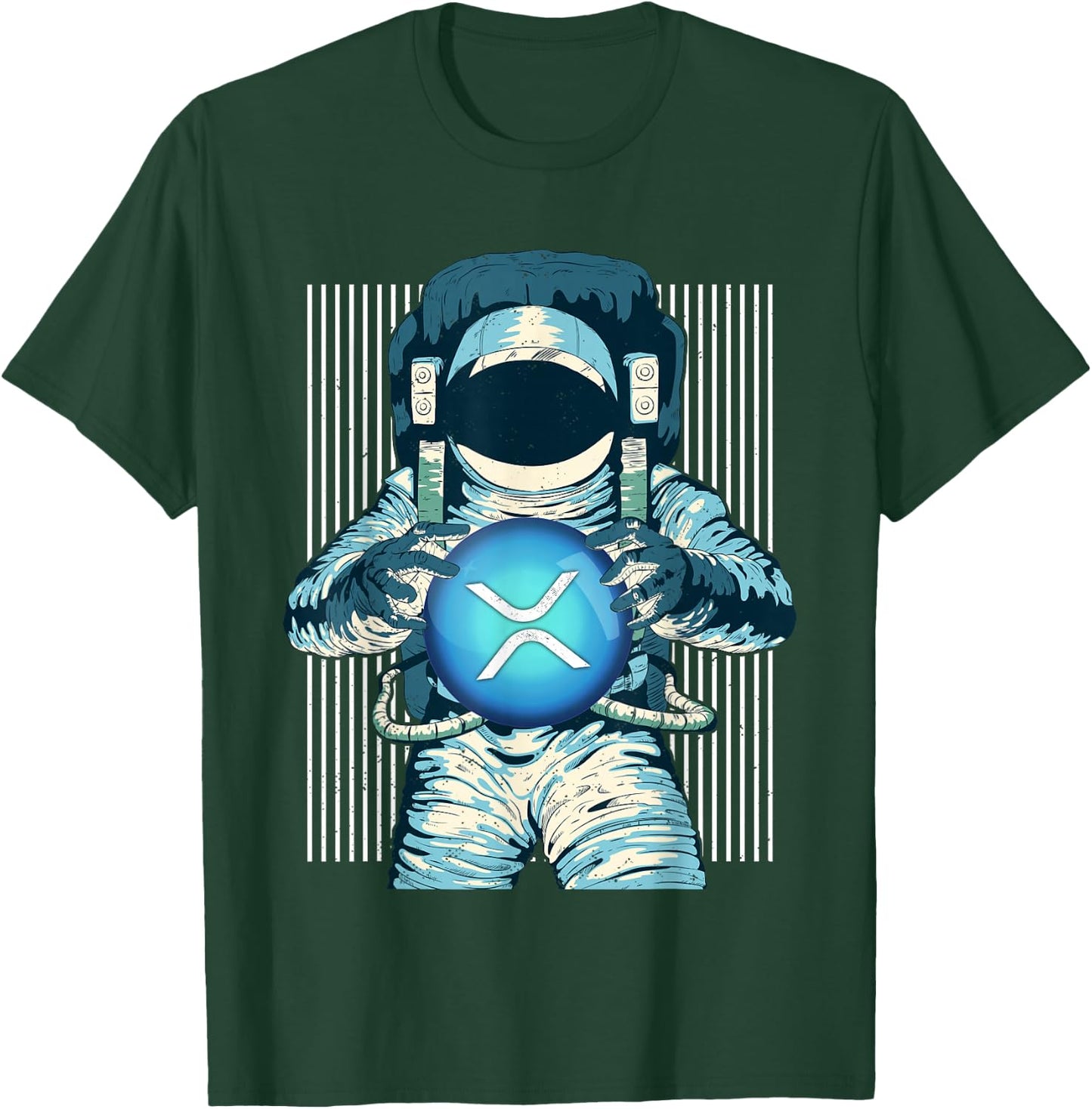 XRP Crypto Gift Cryptocurrency Blockchain Community T-Shirt - T-Shirt | Forest