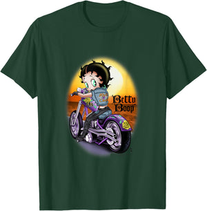 Betty Boop Wild Biker T-Shirt - T-Shirt | Forest