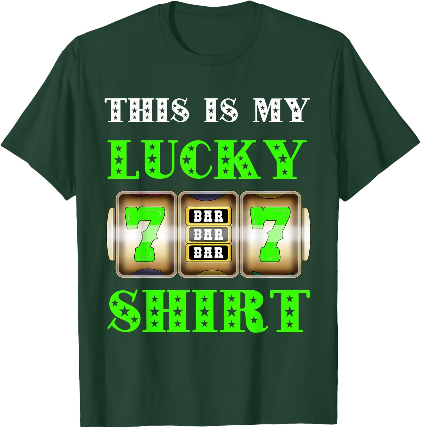 Gambling Casino Slot Machine Gambling Jackpot Main Win T-Shirt - T-Shirt | Forest