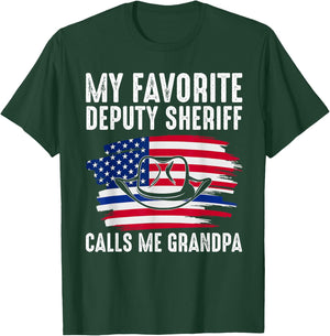 My Deputy Sheriff calls me Grandpa Deputy Sheriff T-Shirt - T-Shirt | Forest