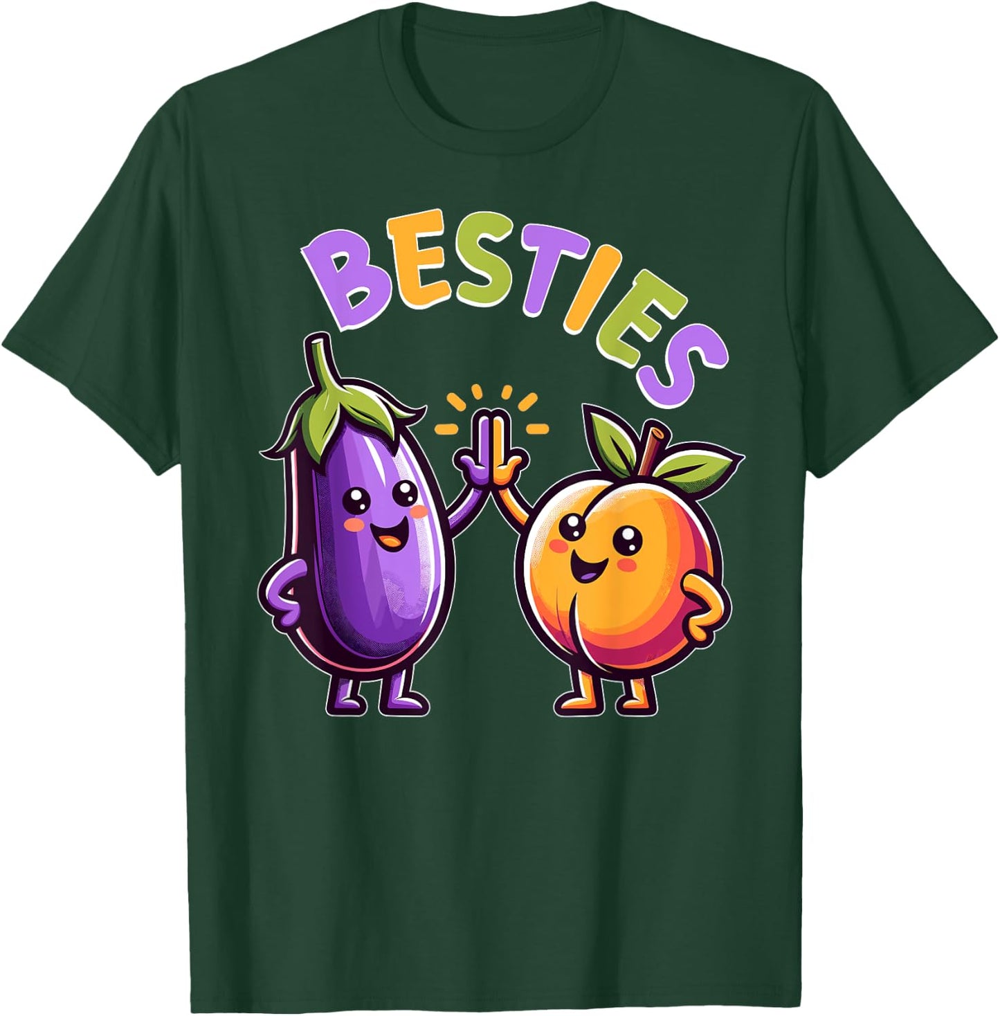 Funny Besties Hilarious Naughty Adult Humor Joke Saying Gag T-Shirt - T-Shirt | Forest