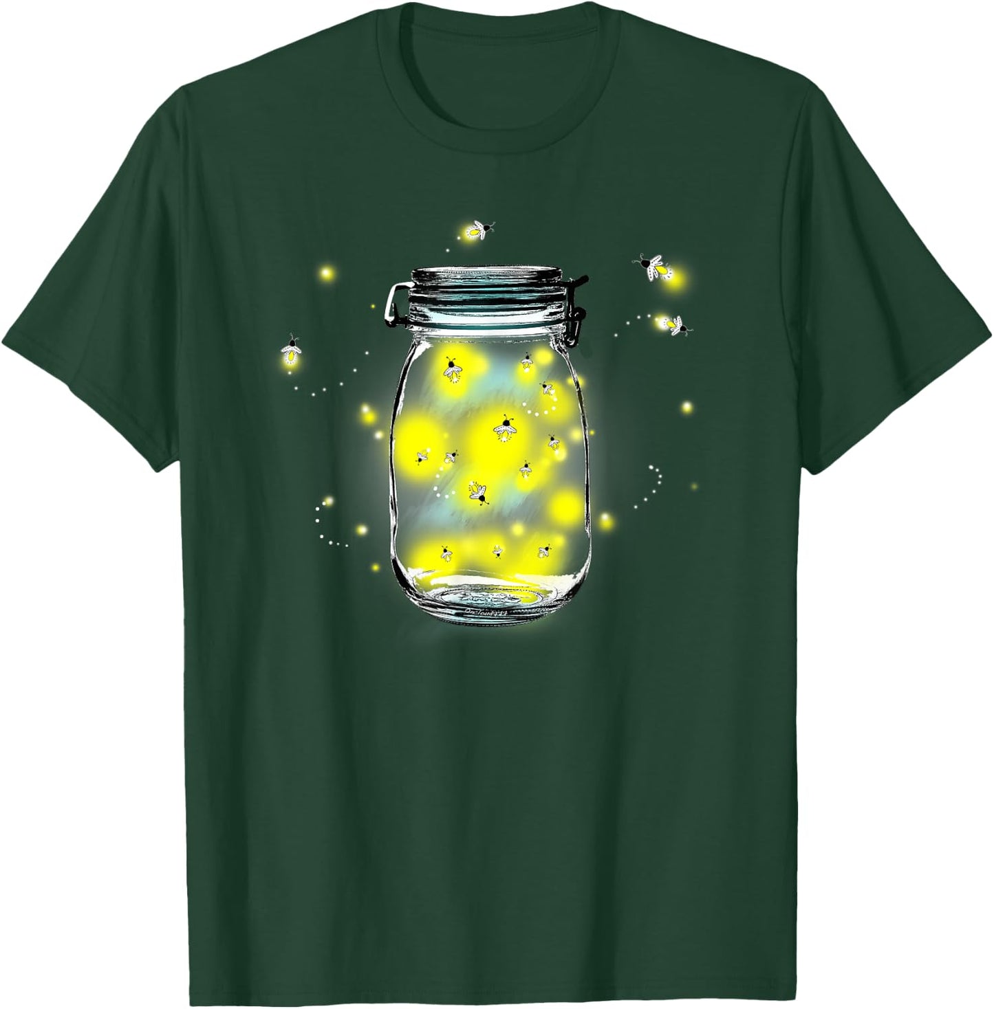 Mason Jar Fireflies T-Shirt - T-Shirt | Forest