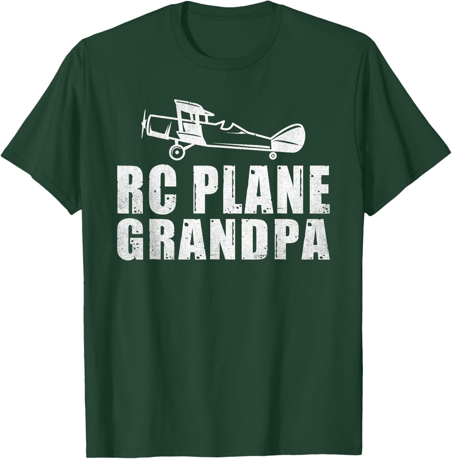 RC Plane Flying RC Plane Grandpa T-Shirt - T-Shirt | Forest