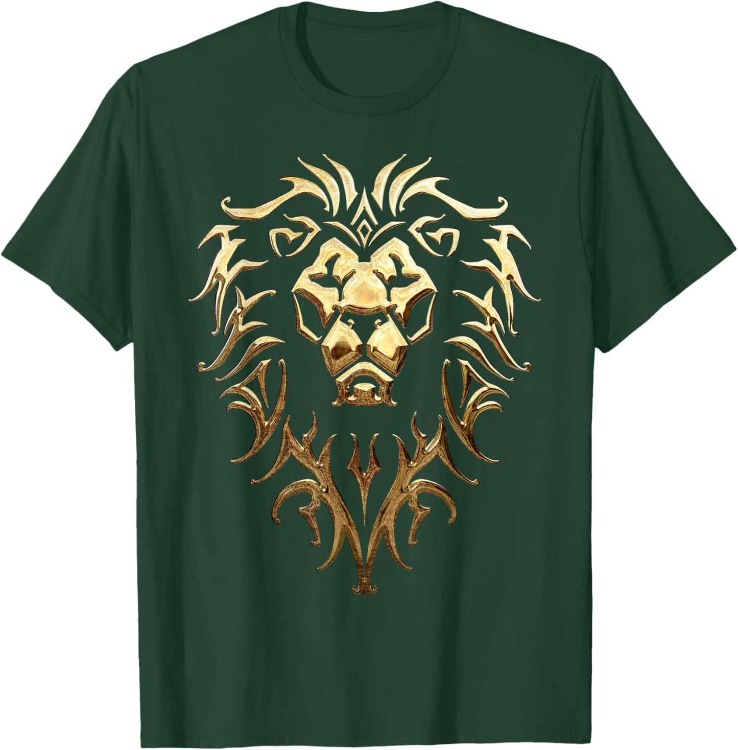 Warcraft Gaming Logo Alliance Metallic-Crest Epic Gamer T-Shirt - T-Shirt | Forest