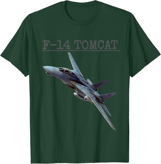 Fun American Naval Aviation "F-14 Tomcat" In Action. T-Shirt - T-Shirt | Forest
