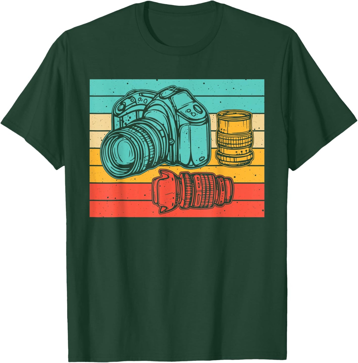 Vintage Camera Art Photographer Photography Lover Men Women T-Shirt - T-Shirt | Forest