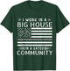 Funny Correctional Officer Work American Flag Distressed T-Shirt - T-Shirt | Forest