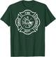 Fire Department Logo Fireman Uniform Gear Firefighter Symbol T-Shirt - T-Shirt | Forest