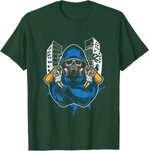 Graffiti Skeleton Spray Can Spray Spray Spray Gift T-Shirt - T-Shirt | Forest