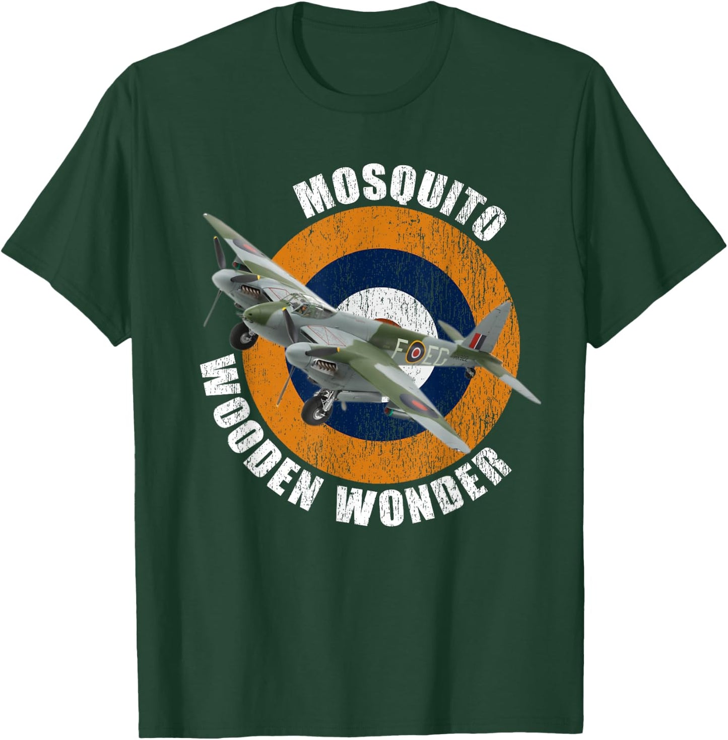 Famous WW2 Plane DH-98 Mosquito Fighter Plane T-Shirt - T-Shirt | Forest