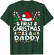 First Christmas As A Daddy New Daddy T-Shirt - T-Shirt | Forest