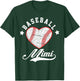 Vintage Baseball Mimi Love Baseball Player Mother's Day 2023 T-Shirt - T-Shirt | Forest