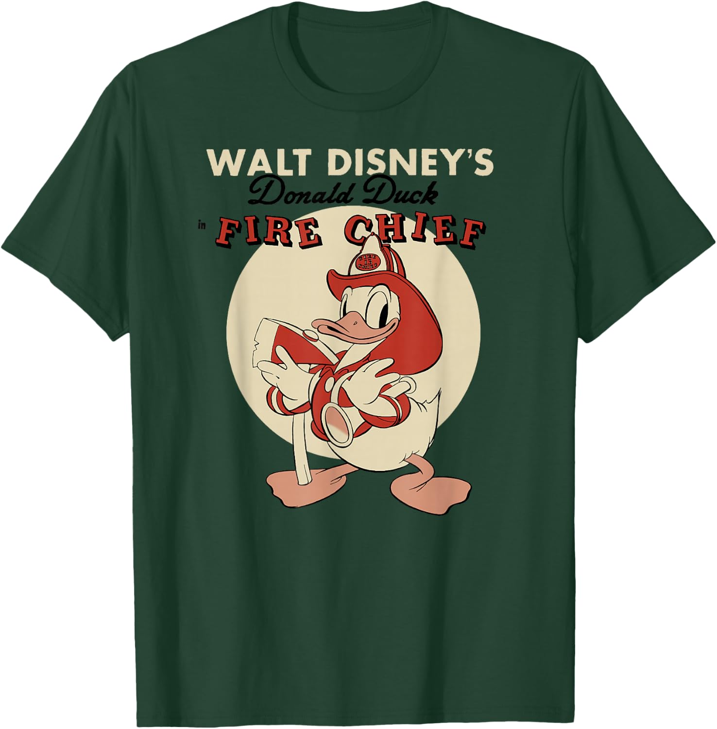 Disney Mickey and Friends Vintage Donald Duck Fire Chief T-Shirt - T-Shirt | Forest