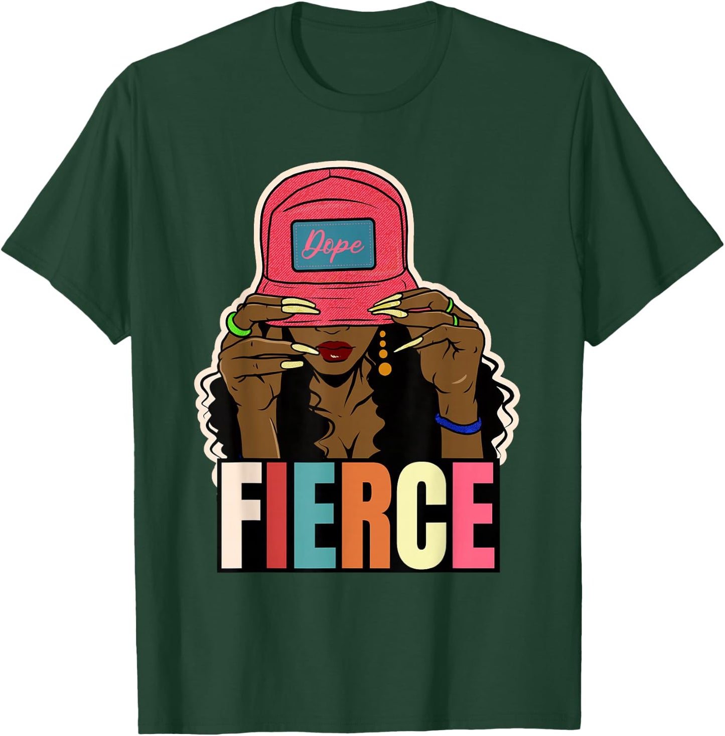 Unapologetically Dope Fierce Black Afro Black History Women T-Shirt - T-Shirt | Forest