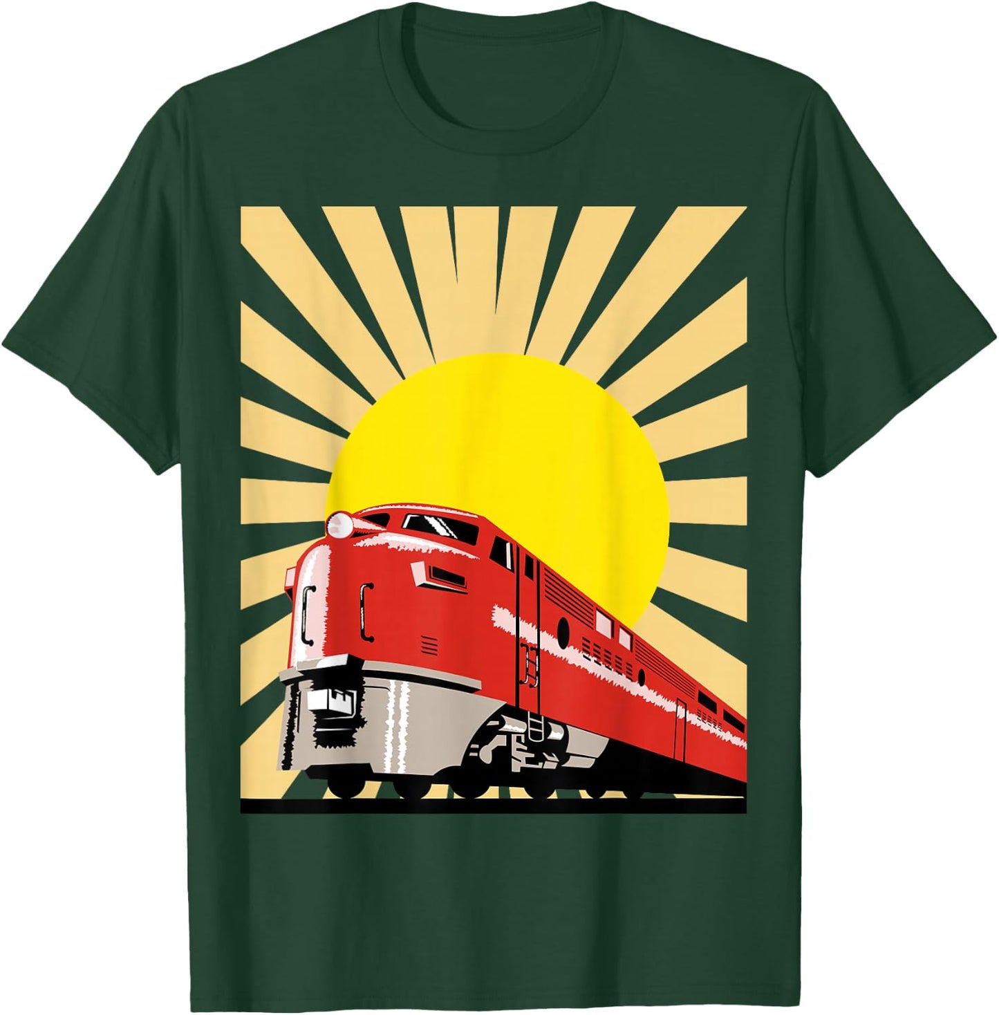 Vintage Train Shirt - Diesel Locomotive Shirt T-Shirt - T-Shirt | Forest