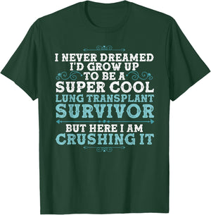 Funny Lung Transplant Design Women Organ Transplant T-Shirt - T-Shirt | Forest