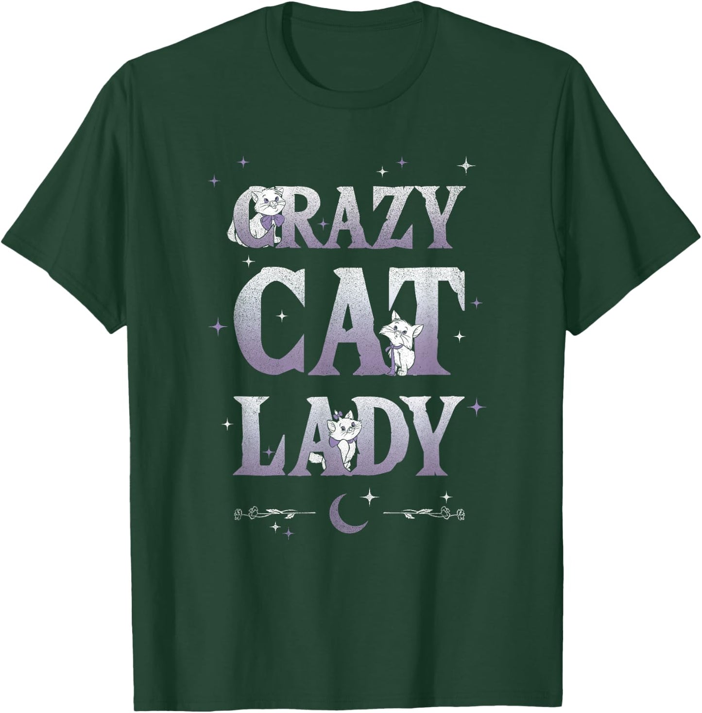 Disney The Aristocats Crazy Cat Lady Quote T-Shirt - T-Shirt | Forest