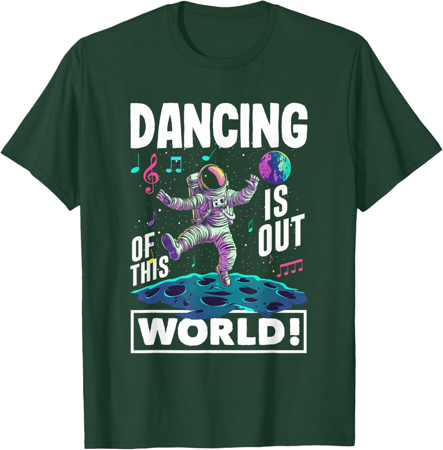 Dancing is out of this world Space Astronaut Dancing T-Shirt - T-Shirt | Forest