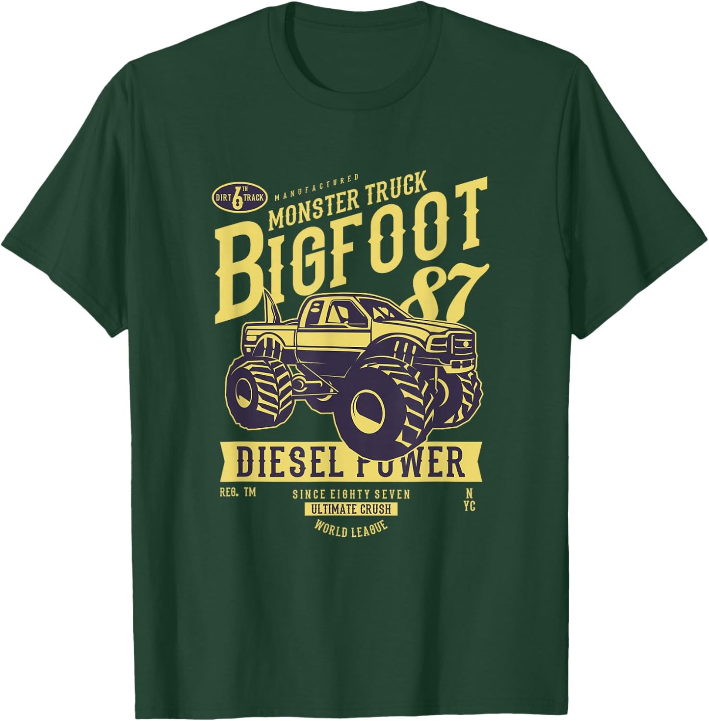Big Foot Monster Truck Diesel Power T-Shirt - T-Shirt | Forest