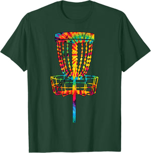 Disc Golf Tie Dye Rainbow Kids Boys Teenage Men Girls Cool T-Shirt - T-Shirt | Forest