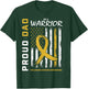 Gold Proud Dad Childhood Cancer Awareness Men American Flag T-Shirt - T-Shirt | Forest