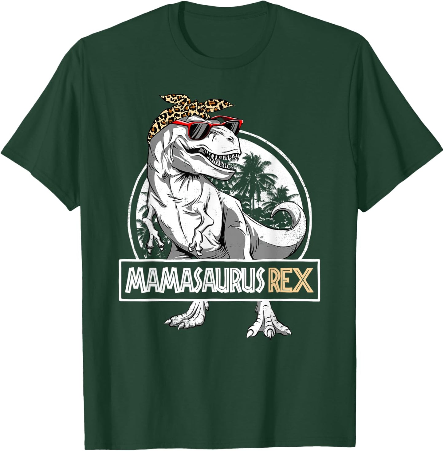 Mamasaurus T rex Dinosaur Mama Saurus Mother's Family T-Shirt - T-Shirt | Forest