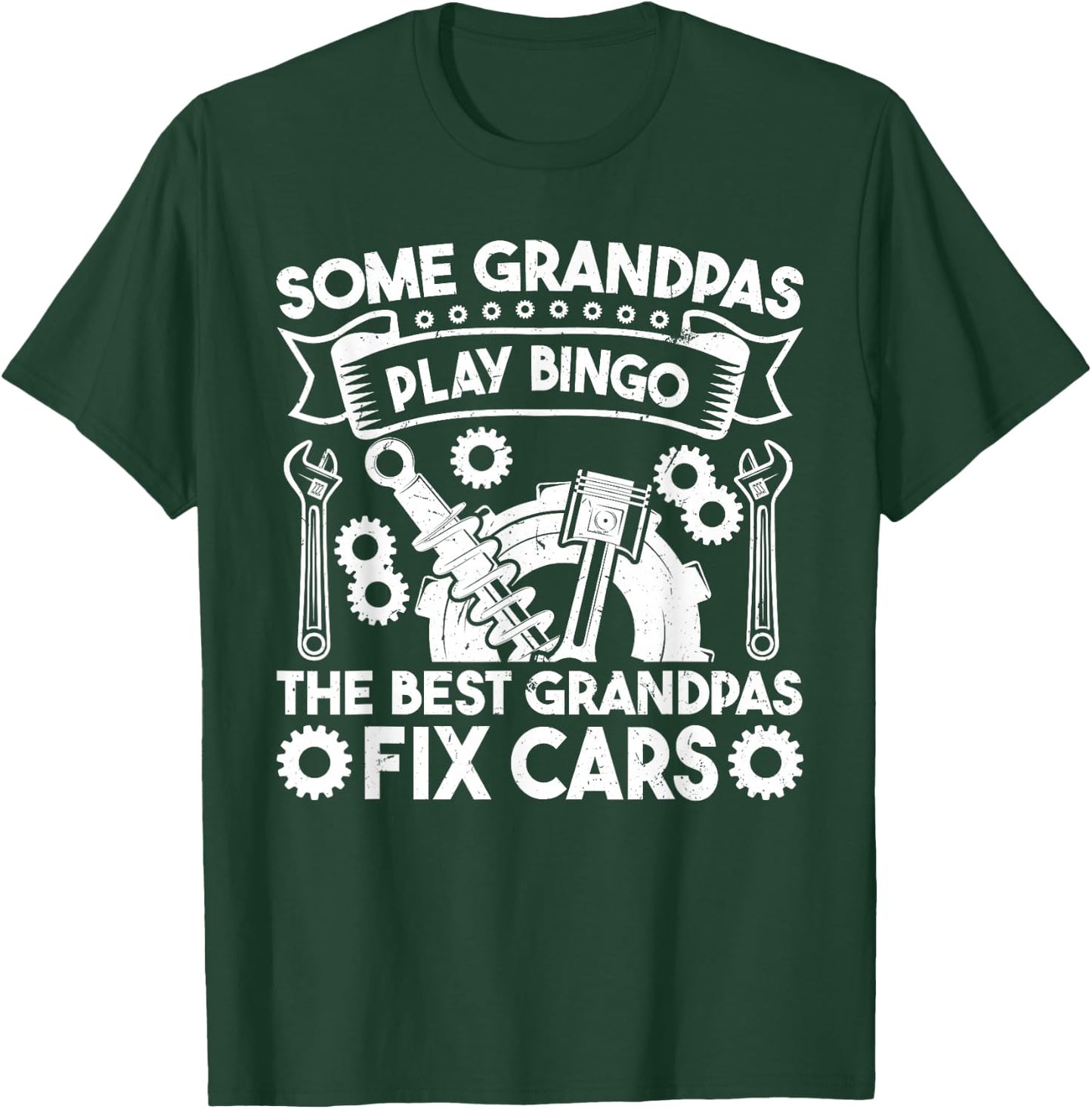 Some grandpas play bingo the best grandpas fix cars T-Shirt - T-Shirt | Forest