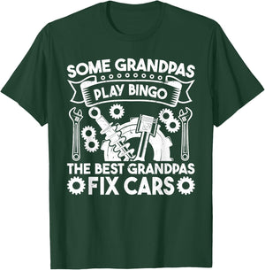 Some grandpas play bingo the best grandpas fix cars T-Shirt - T-Shirt | Forest