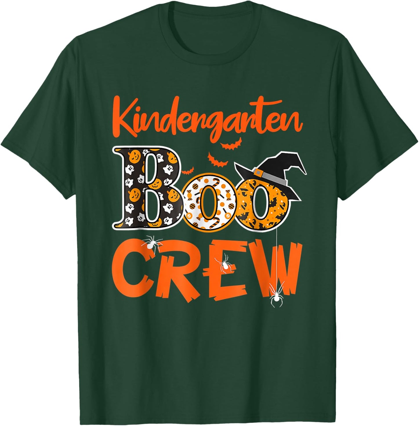 Kindergarten Boo Crew Teachers Students Halloween Costume Women T-Shirt - T-Shirt | Forest