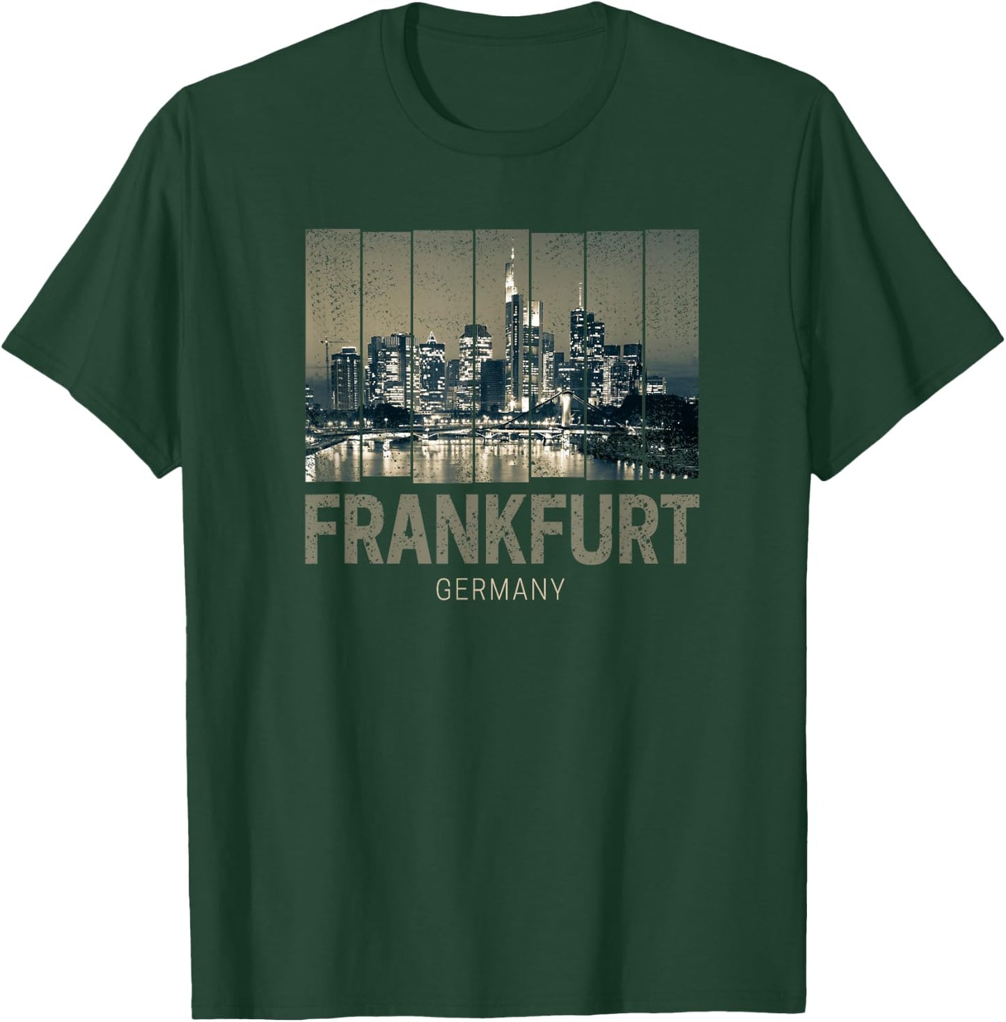 Frankfurt Germany Skyline Fine Art Vintage Souvenir T-Shirt - T-Shirt | Forest