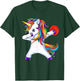Dabbing Unicorn Funny Flying Disc Golf Player T-Shirt - T-Shirt | Forest
