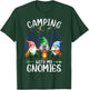 Camping with My Gnomies Funny Gnome Camp Women Men Small T-Shirt - T-Shirt | Forest