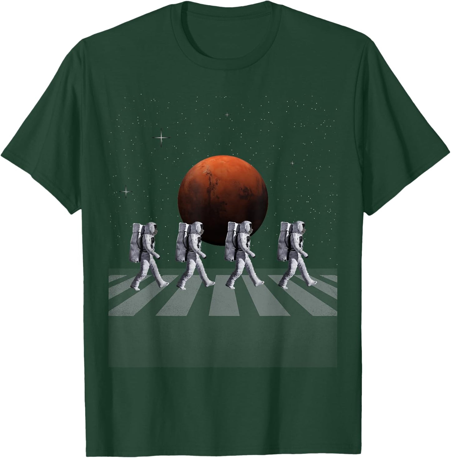 Astronauts in Walking in Space Occupy Mars T-Shirt - T-Shirt | Forest