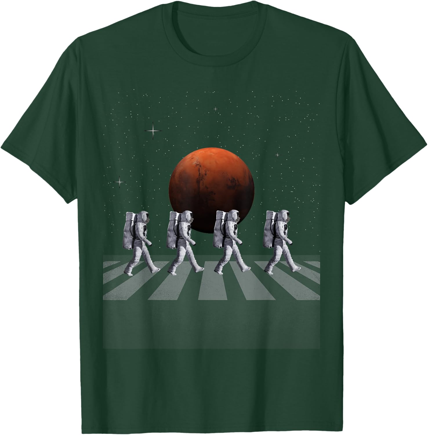Astronauts in Walking in Space Occupy Mars T-Shirt - T-Shirt | Forest