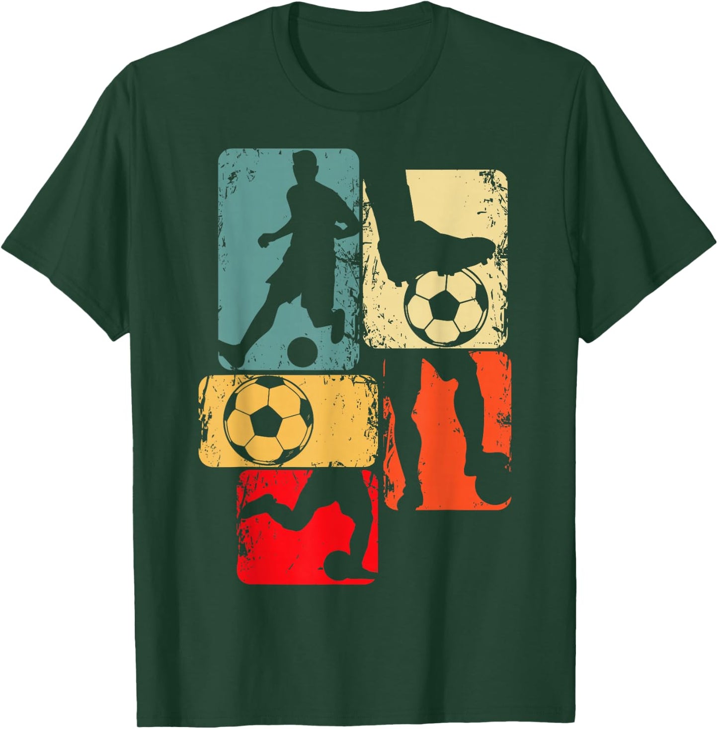 Soccer Player Boys Kids Youth Men T-Shirt - T-Shirt | Forest