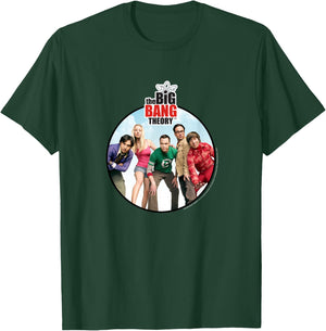 The Big Bang Theory Group Shot Circle Logo TV Show T-Shirt - T-Shirt | Forest