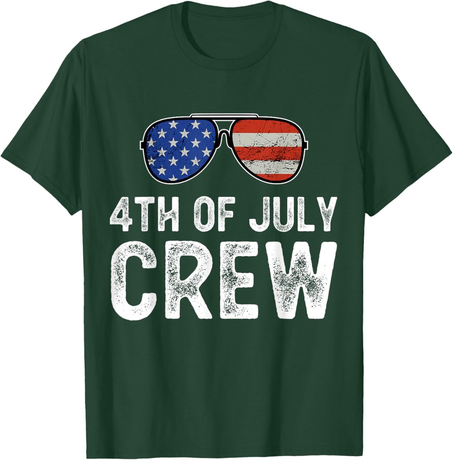 4th of July Crew Matching Family Outfits Men Women Kids Fun T-Shirt - T-Shirt | Forest