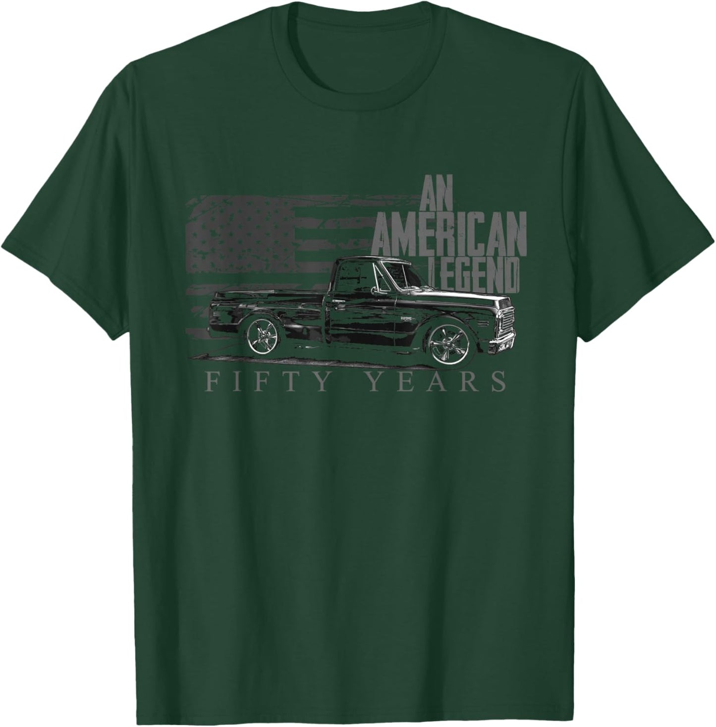 C10 Truck American Legend 50 Year Anniversary Custom C10 T-Shirt - T-Shirt | Forest