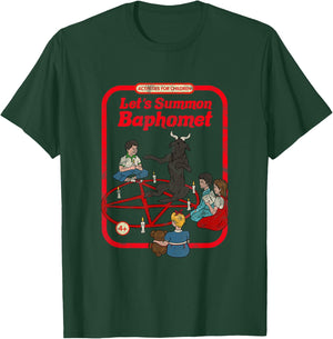 Let's Summon Baphomet Vintage Childgame Horror Goth Punk T-Shirt - T-Shirt | Forest