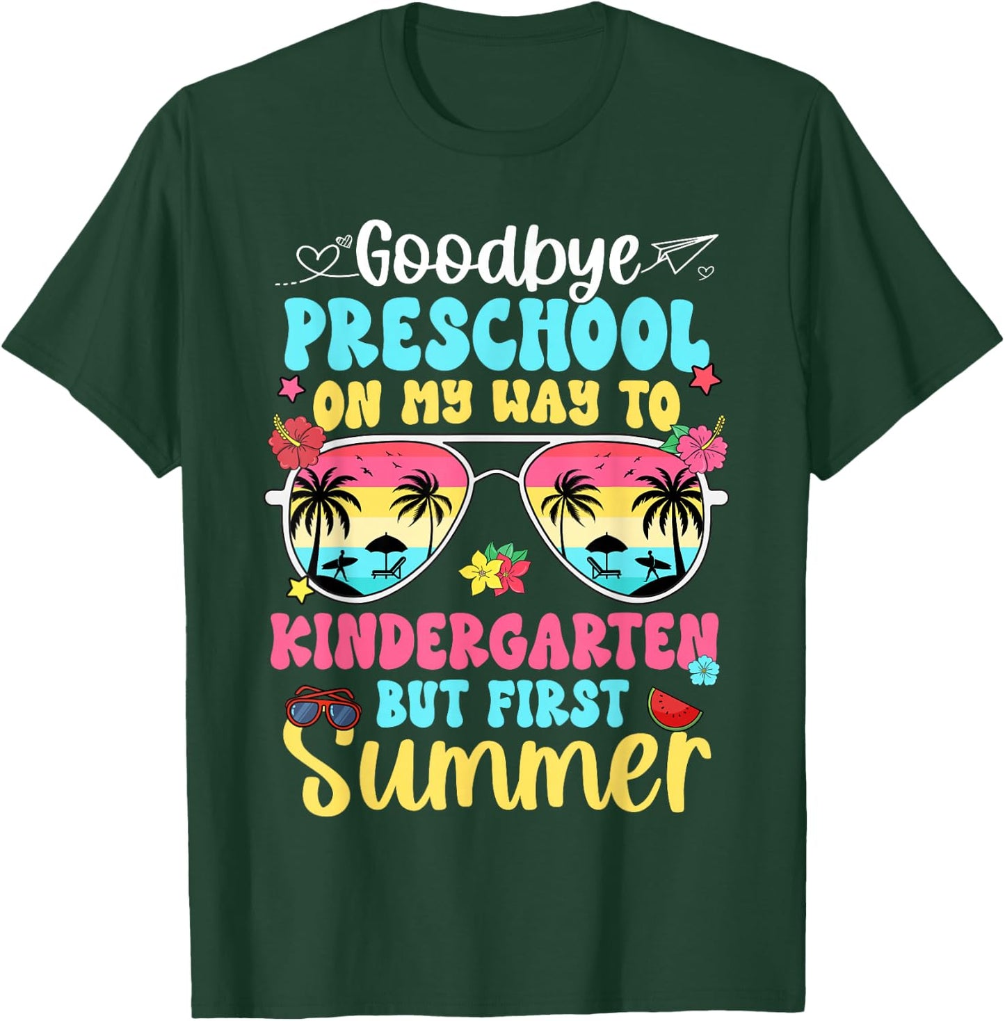 Good Bye Preschool On My Way to Kindergarten Kid Student T-Shirt - T-Shirt | Forest