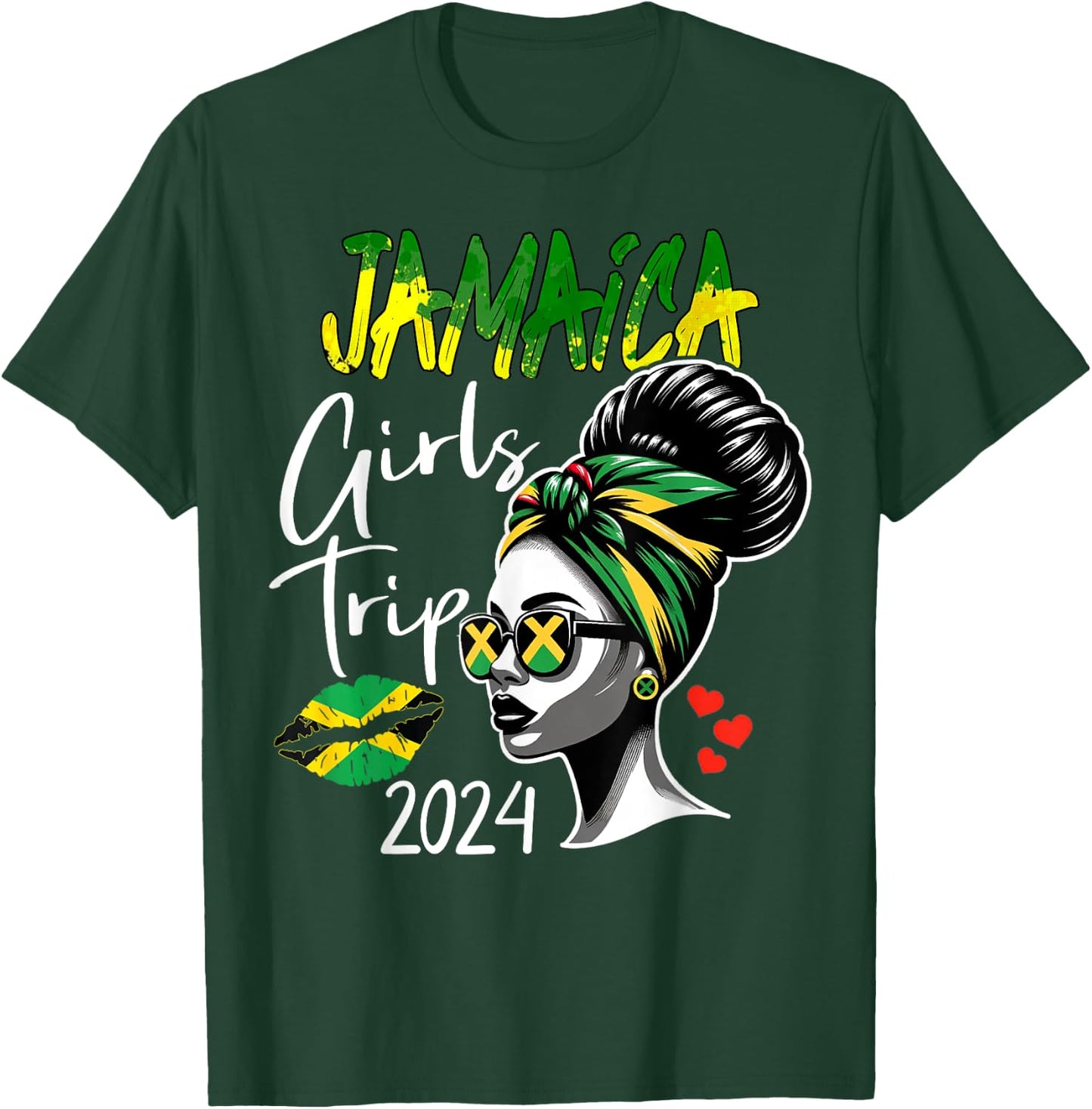 Jamaica Queen New Bachelorette Party Jamaica Girls Trip 2024 T-Shirt - T-Shirt | Forest