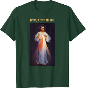 Jesus I trust in You Divine Mercy Shirt T-Shirt - T-Shirt | Forest