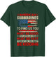 American Submarines Retro US Military Submarine Torpedo T-Shirt - T-Shirt | Forest