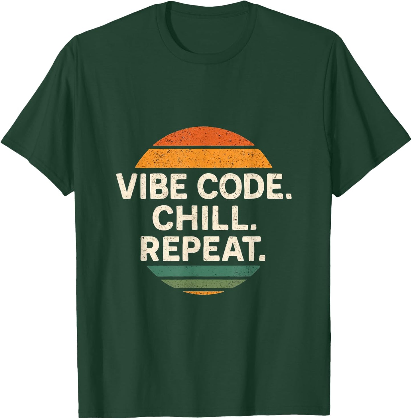 Vibe Coding – Generative AI Programming, Chill, Repeat T-Shirt - T-Shirt | Forest