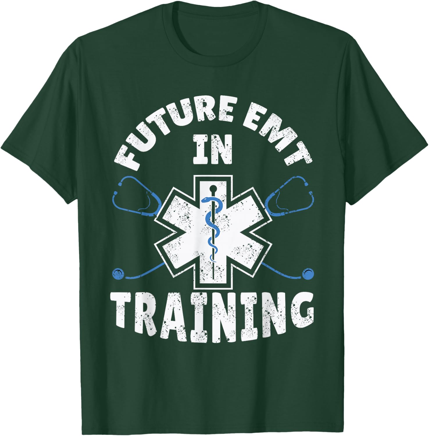 EMS First Responder Future EMT Gift Funny Ambulance T-Shirt - T-Shirt | Forest