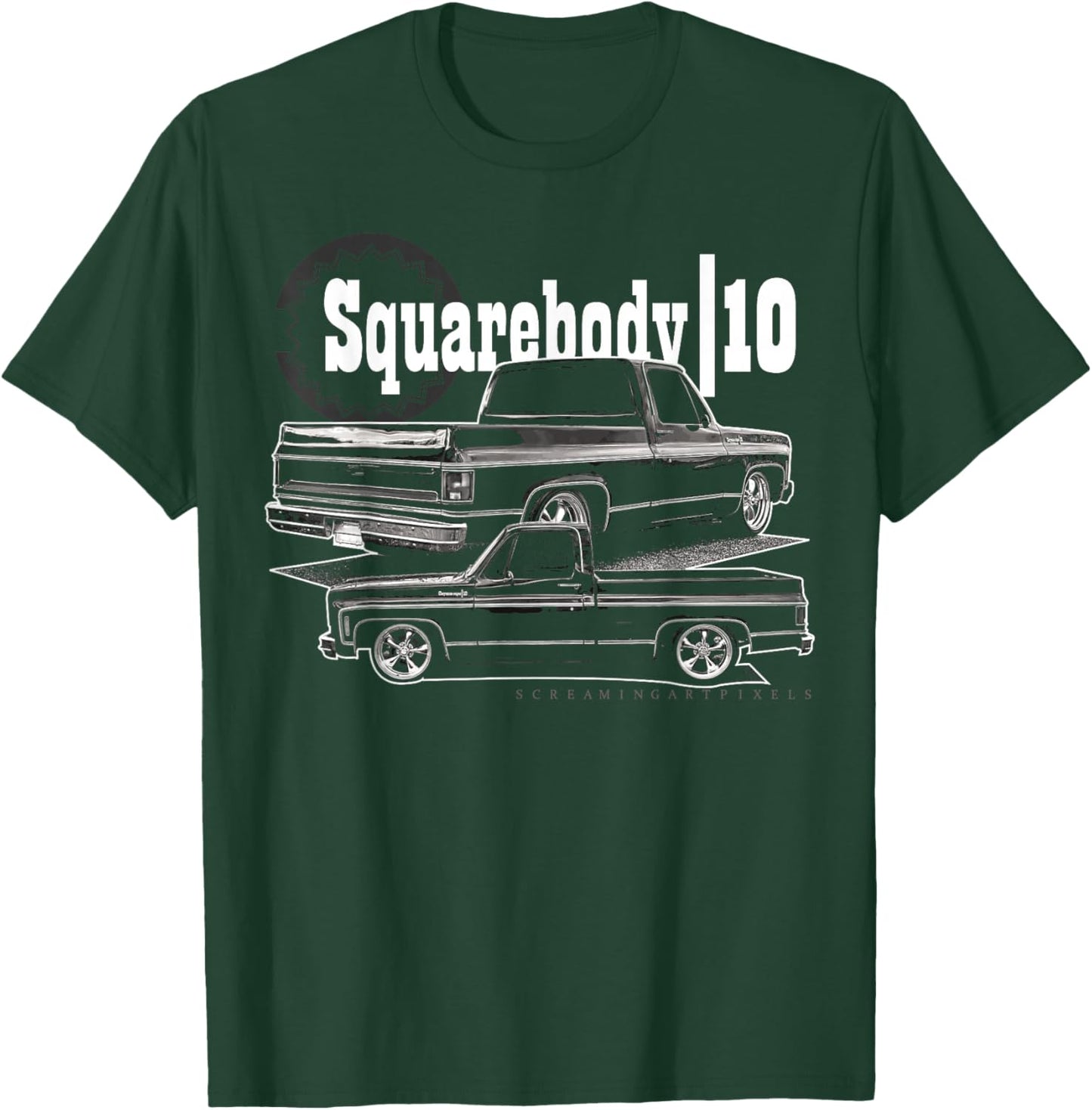 Squarebody Classic Square body truck T-Shirt - T-Shirt | Forest